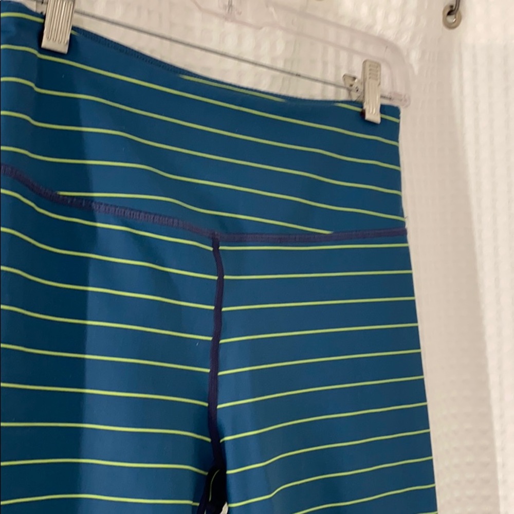 Blue & Lime Zyia Active Leggings M